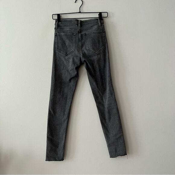AllSaints Grace Grey Destroy Ankle Jeans - Picture 8 of 9